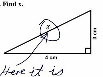Resposta apresentada por um aluno bastante engenhoso