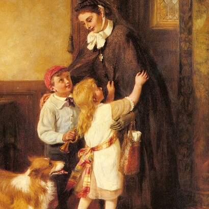 George Bernard O'Neill (1901): A Joyful Welcome"