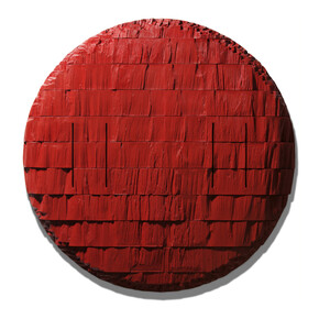 Joe Segal, Conversion, Aberration series 2014, 32x32 in, mixed media wood