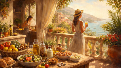 A contemporary Italian lifestyle where everyday food choices support calm, balance, and mental well-being
