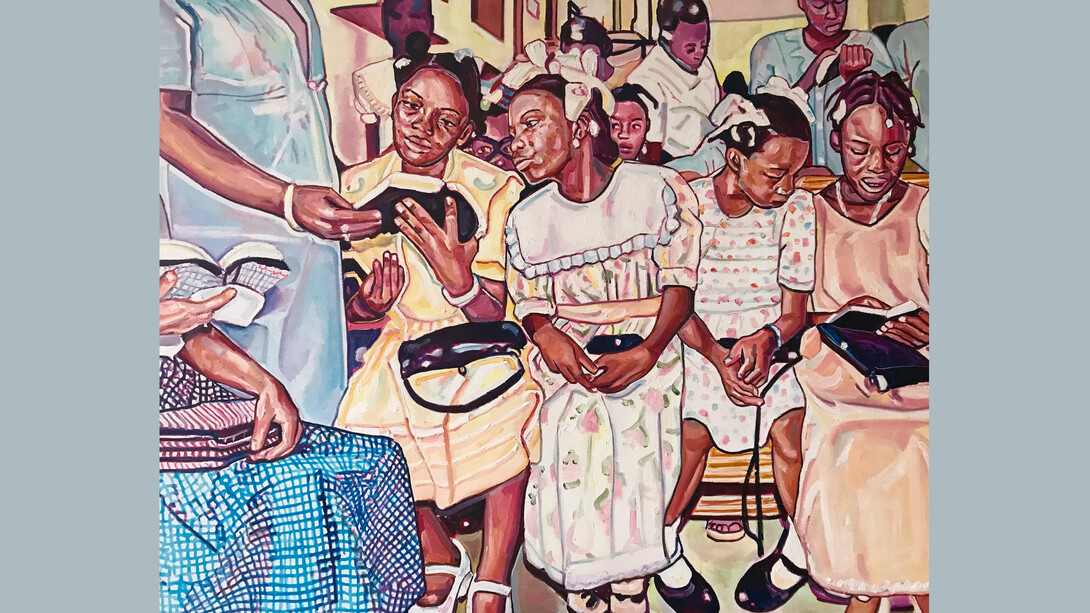 Esiri Eheriene-Essi, The Rituals, 2018, olie op linnen, 170 x 135 cm