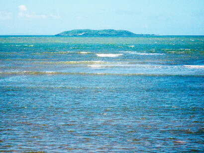 The ocean in Fajardo, Puerto Rico