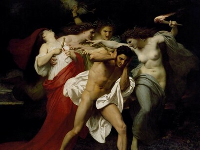 «O remorso de Orestes», William-Adolphe Bouguereau