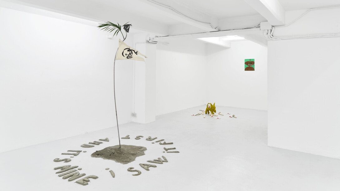 Anthony Coleman e Guadalupe Salgado, Near to singularity, unclear which side… vista della mostra. Per gentile concessione di The Flat - Massimo Carasi
