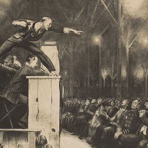 George Bellows, Billy Sunday, 1923. Courtesy of the Cincinnati Art Museum