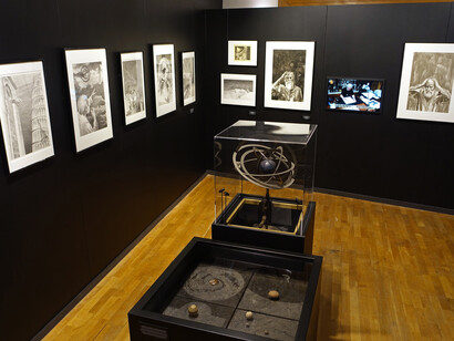Claude Renard, Star and shards, exhibition view. Courtesy of Comics Art Museum