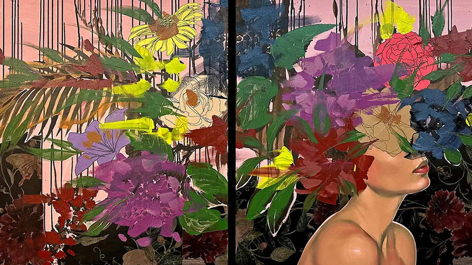 Anna Kincaide, I've made my escape (diptych). Courtesy of JoAnne Artman Gallery 