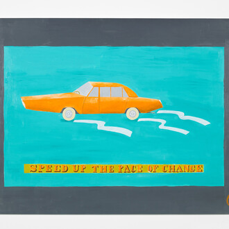 Lubaina Himid, Speed Up the Pace of Change (2016) Courtesy the artist and Hollybush Gardens. Photograph by Andy Keate
 