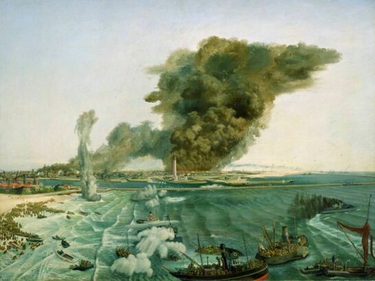 Withdrawal from Dunkirk, June 1940 by Richard Eurich, © National Maritime Museum
