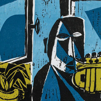 Lars-Gunnar Nordström, Blue moment, 1948-1949. Courtesy of Ateneum