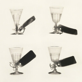 Cornelia Parker; Fox Talbot's Articles of Glass (tagged glasses), 2017. Courtesy artist and Alan Cristea Gallery, London