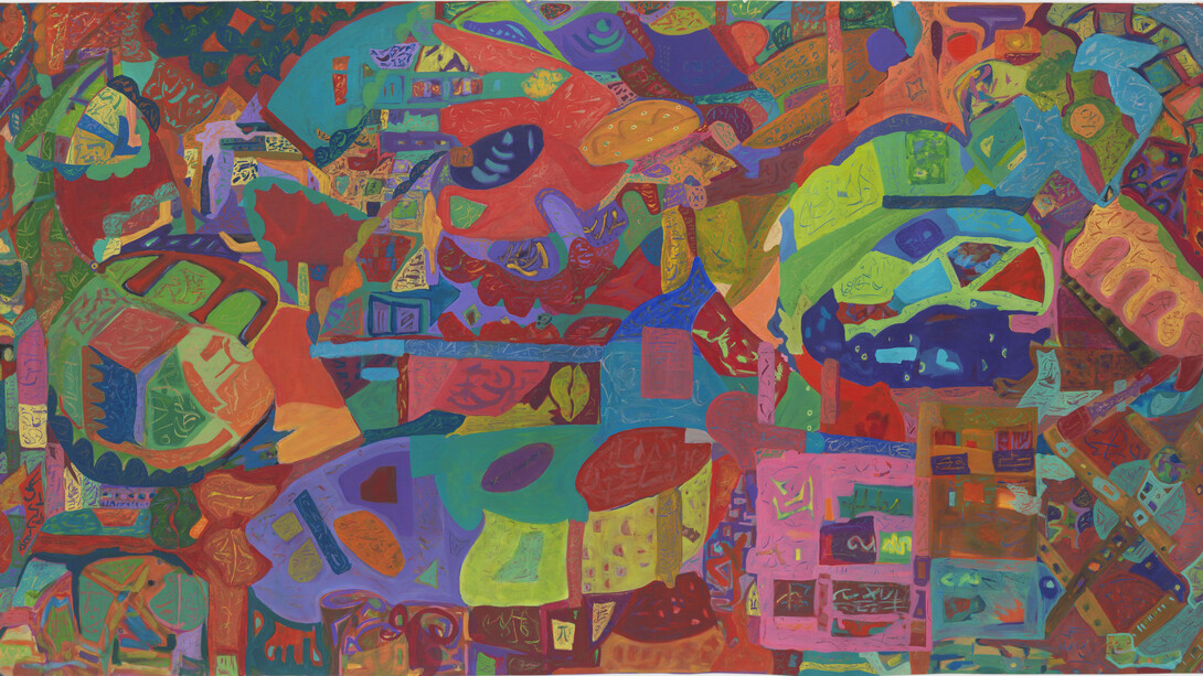 Ficre Ghebreyesus, Map / quilt, 1999. Courtesy of Modern Art 