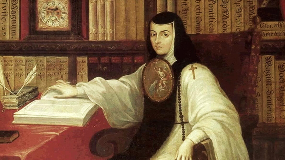 Retrato de sor Juana Inés de la Cruz por Miguel Cabrera