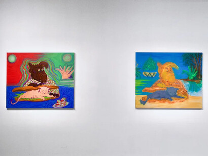 Banana ghost, exhibition view. Courtesy of SAC Gallery