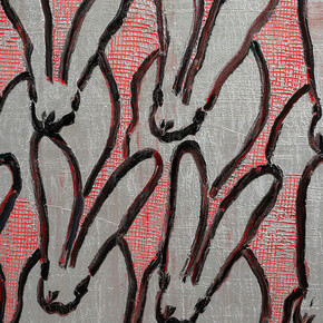 Hunt Slonem, Scored, 2023. Courtesy of Madelyn Jordon Fine Art