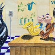 Patterned disproportion, artwork in exhibition (detail). Courtesy of The Mill Gallery