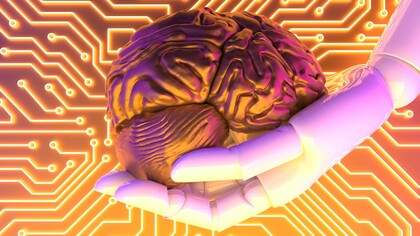 Mano robotica, cervello e intelligenza artificiale