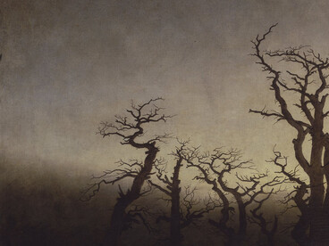 Caspar David Friedrich, La abadía en el robledal (detalle), 1809-1810