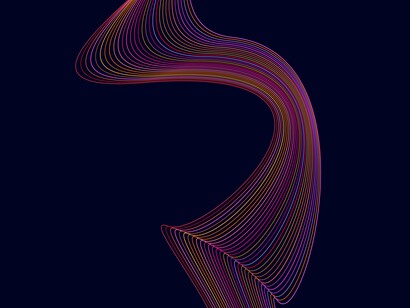 An illustration of transition: many paths bending toward a single, irreversible direction