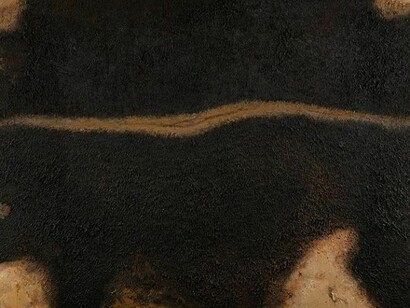 Yan Bing, detail of Five Cows No. 3, 2011, Oil on canvas 63 x 110 inches. Image courtesy of the artist and RH Contemporary Art