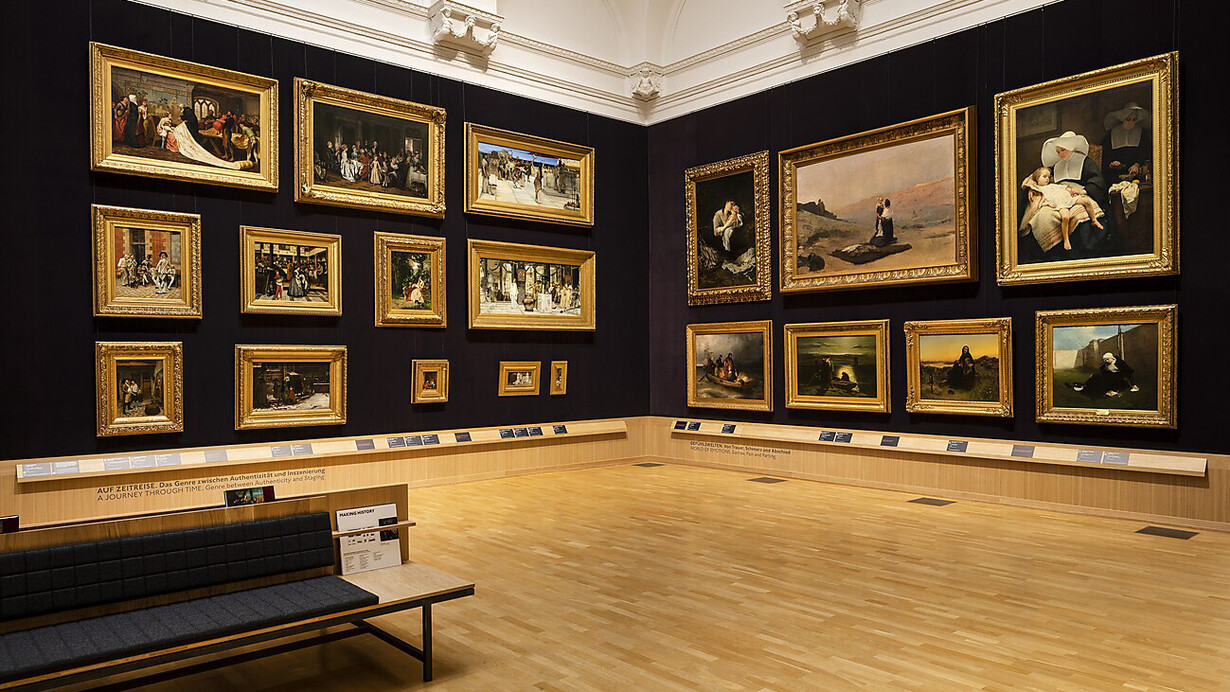 Verschiedene Künstler, Making history, Ausstellungsansicht. Mit freundlicher Genehmigung der Hamburger Kunsthalle