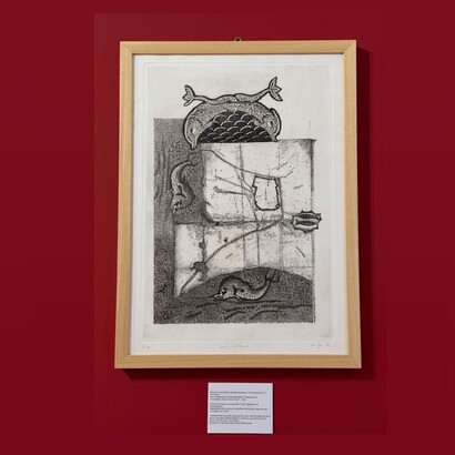 Foto di Gerardo La Mattina, libera interpretazione della mostra di Mariella Busi De Logu, “In un’aria diversa, Teodorico”