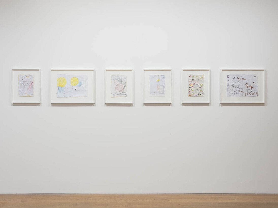 Rose Wylie, Exhibition view. Courtesy of David Zwirner