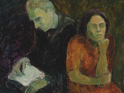Elga Sesemann: Double Portrait (1945). Finnish National Gallery / Ateneum Art Museum. Photo: Finnish National Gallery / Hannu Aaltonen.