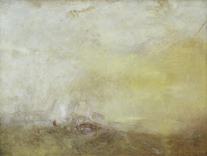 William Turner, Amanecer con monstruos marinos, 1845