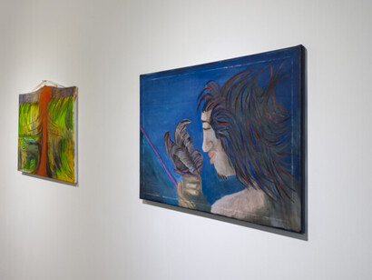 Denise Groesman, Resaca de río, vista de exhibición. Cortesía de la Galería Moria