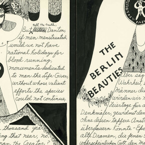 Dorothy Iannone, from the series "The Berlin beauties" (detail), 1977–78. Courtesy of Gemäldegalerie