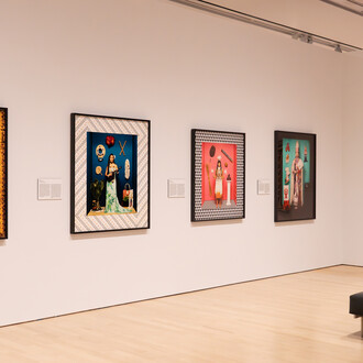 Cara Romero, Panûpünüwügai (Living light), exhibition view. Courtesy of Phoenix Art Museum