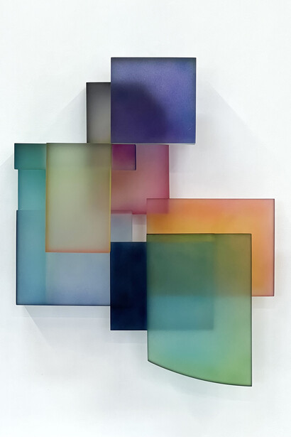 Greg Chann, Wall stack IV, 2024. Courtesy of Kathryn Markel Fine Arts