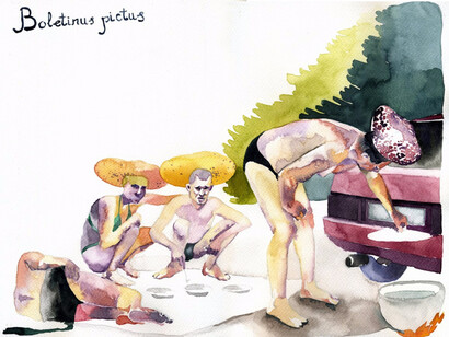 Nikita Shalenny, Mushrooms on Vacation, 2016. Courtesy of Sabsay