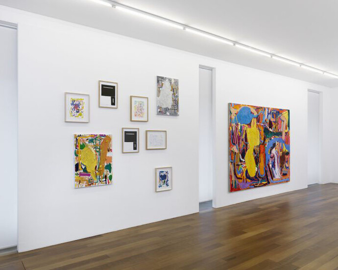 André Butzer, Exhibition view. Courtesy of Galerie Xippas
