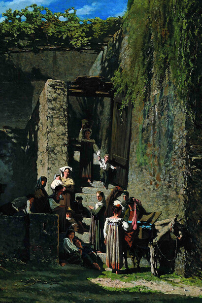 Telemaco Signorini
Il merciaio di La Spezia, 1859
olio su tela, cm. 73,5x64
Collezione privata

