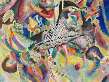 Wassily Kandinsky, "Fuga", 1914, dettaglio. Fondation Beyeler, Svizzera