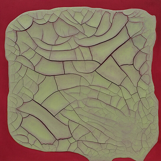 Adriana Varejão, Drosera (triptych), detail, 2012, Oil and plaster on canvas, three panels each; 99 x 297 cm, 39 x 116 7/8 in, Courtesy the Artist and Victoria Miro, London, © Adriana Varejão