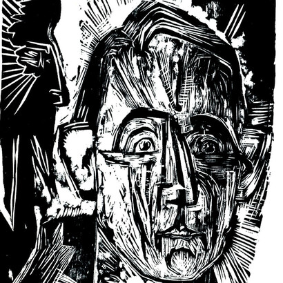 E. Ludwig Kirchner, Ritratto del dott Grisebach, 1917