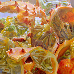 Andrea Kantrowitz, Myriad Ravines, 2014, oil on canvas, 36 x 60 inches