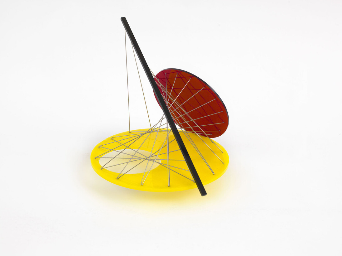 Veronesi Luigi, Costruzione, 1992, perspex, filo acciaio inox