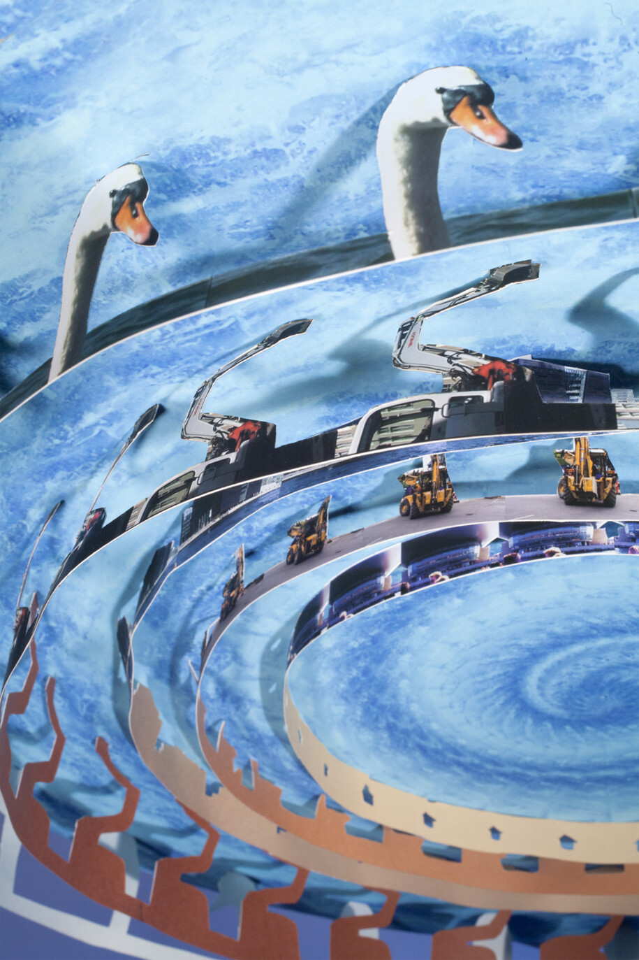 Eric Dyer, New Construction, 2005-2014, Cut inkjet prints, foam board. Courtesy of Ronald Feldman Fine Arts, New York