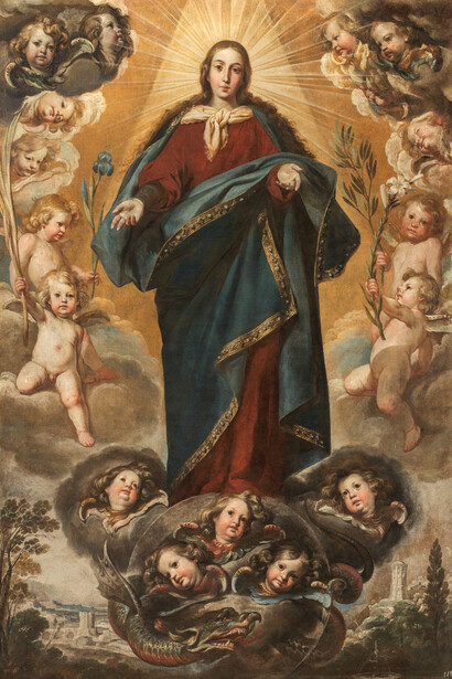 Antonio del Castillo Saavedra, La inmaculada concepción, hacia 1645. Cortesía del Museo Nacional del Prado