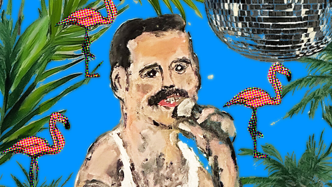 Eric Ginsburg, Freddie singing painting. Courtesy of Fridge Art Fair Miami