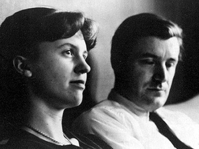 Sylvia Plath e il marito Ted Hughes