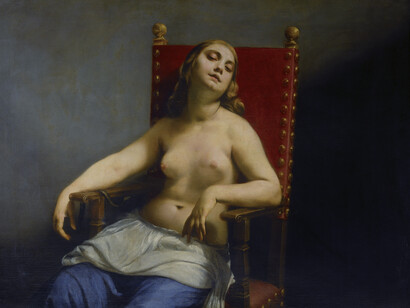 Guido Cagnacci, "Cleopatra" (detail) Scala/Art Resource, NY