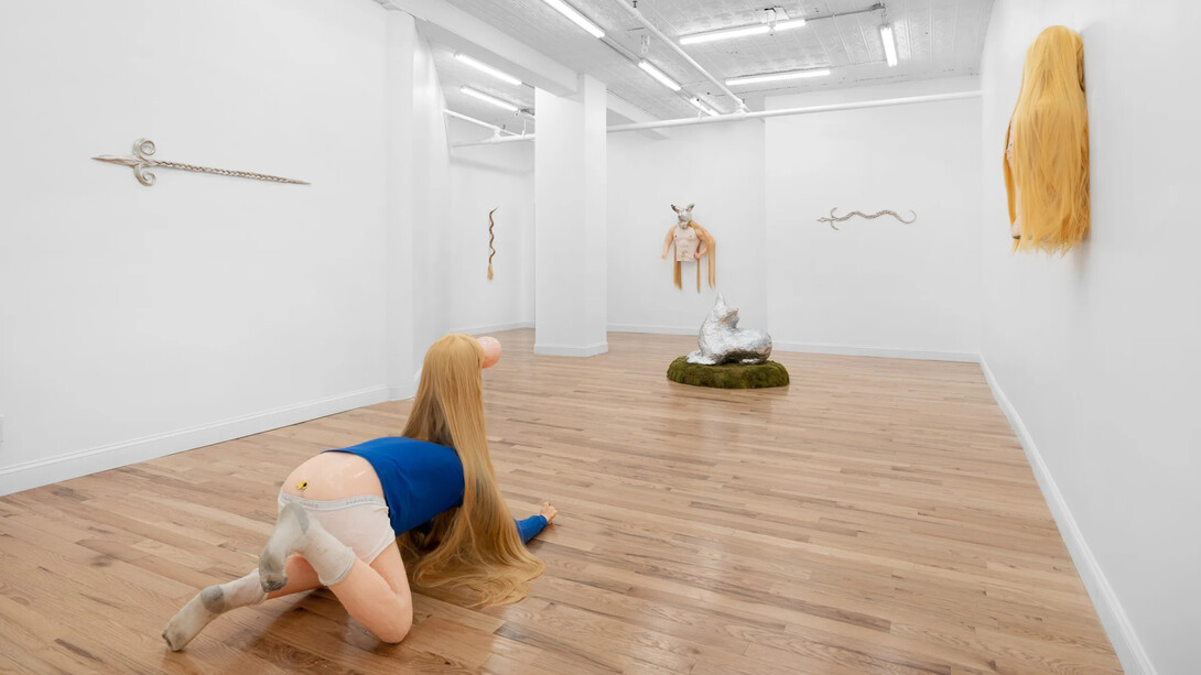 Josh Rabineau, Tender split, exhibition view. Courtesy of Fragment Gallery