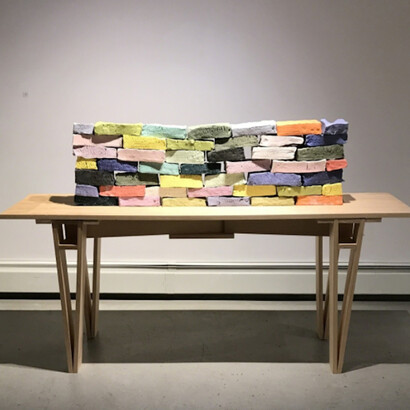 Adam Welch, Bone Brick, 2017. Courtesy of J. Cacciola Gallery