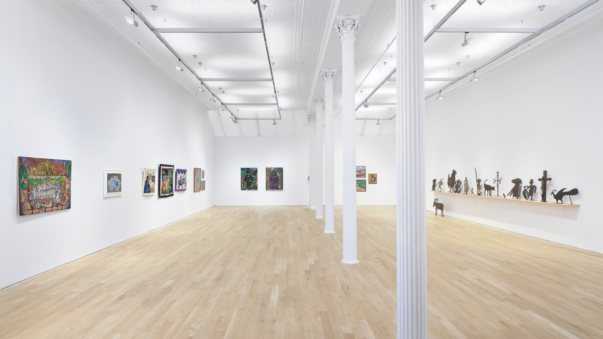 Various artists, Ayiti Toma II: Faith, Family, and Resistance, exhibition view. Courtesy of Luhring Augustine Gallery