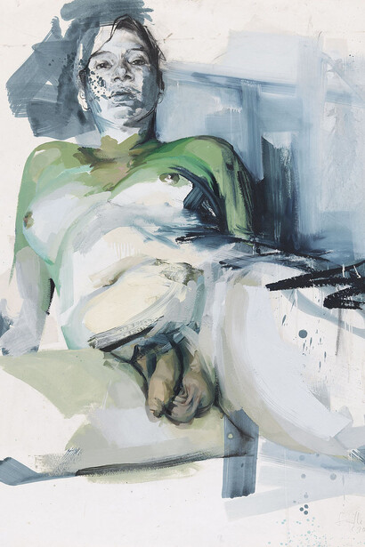 Jenny Saville, Gaze, werk in der ausstellung. Mit freundlicher genehmigung des Albertina Museums